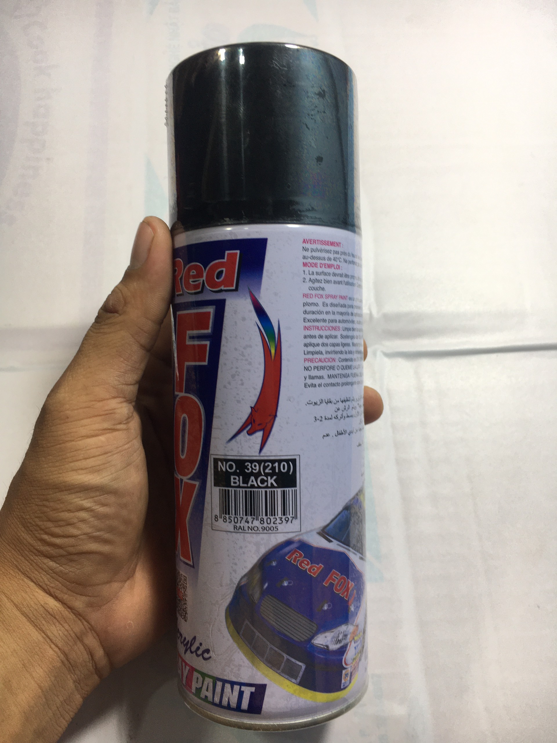 SƠN XỊT RED FOX ĐEN BÓNG 210- Nhập Khẩu THÁI LAN