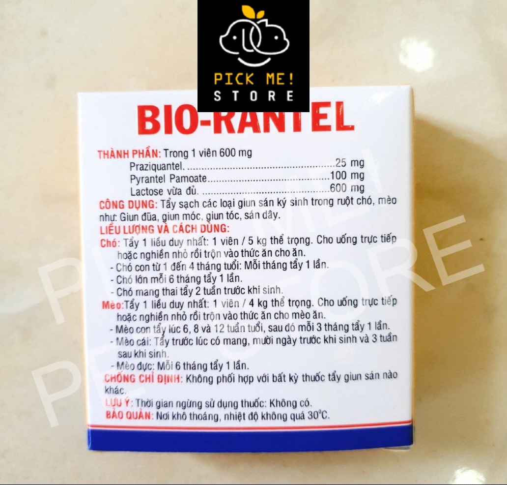 Xổ giun cho chó mèo Bio Rantel 🐶 😻