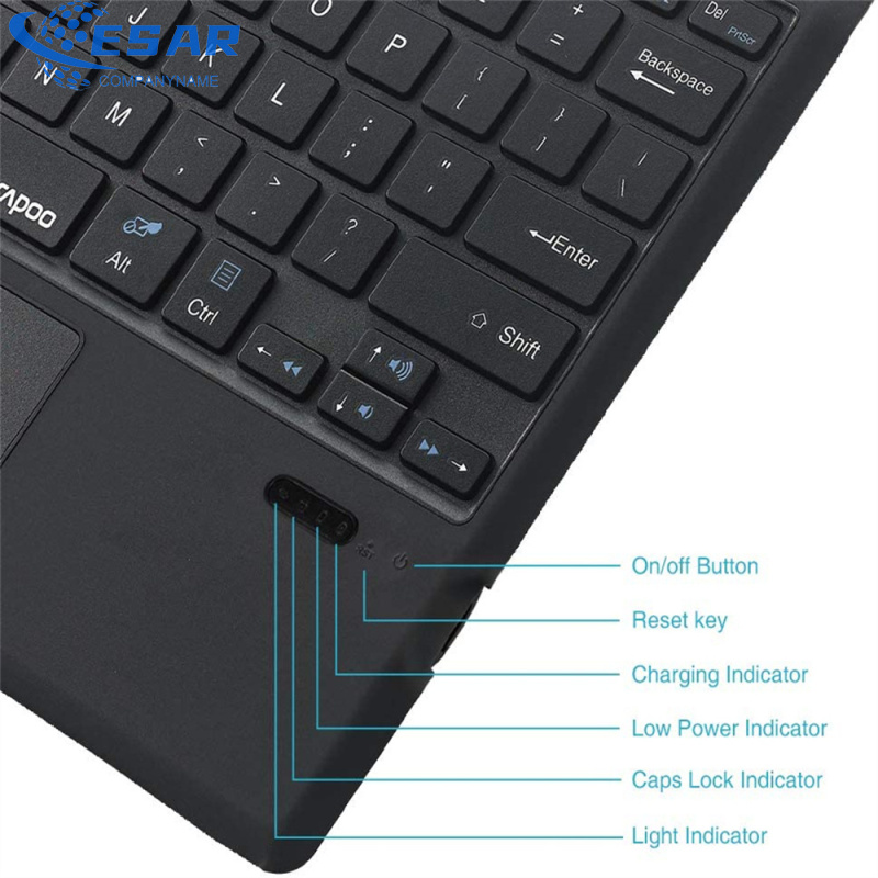 Ft-1089d Wireless Bluetooth-compatible Keyboard With Touchpad Backlit Compatible For Microsoft Surface Pro 3 4 5 6 7