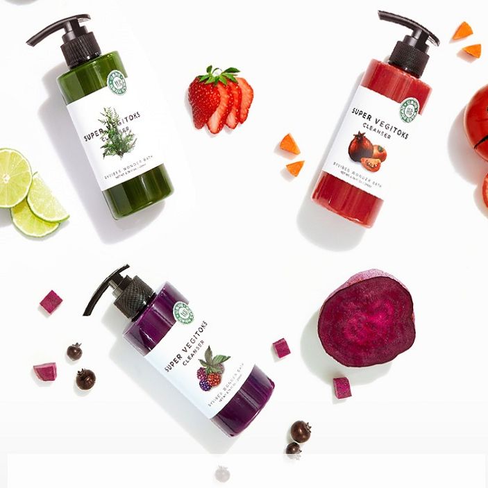 Sữa Rửa Mặt thải độc rau củ Wonder Bath Super Vegitoks Cleanser 300ml.