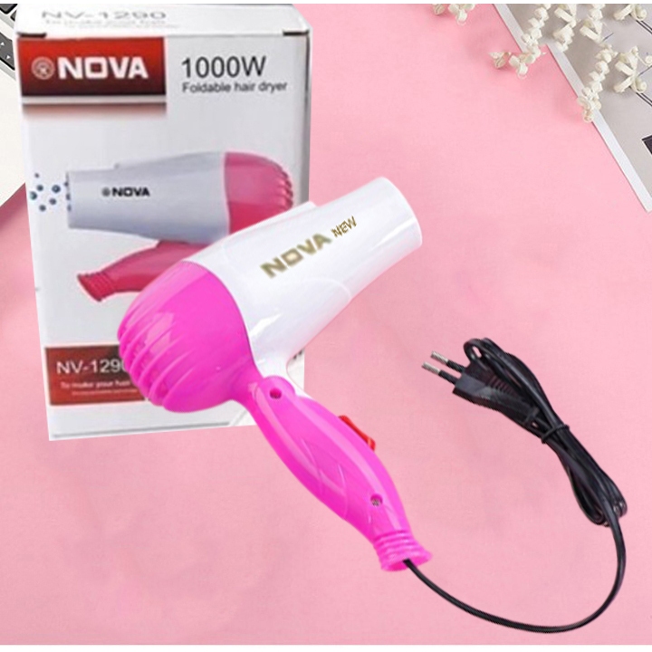Máy sấy tóc nova gấp gọn 1000w mẫu mới new nova