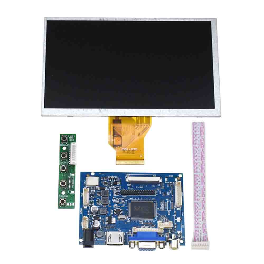 7 inch Raspberry Pi 3 TN LCD With HDMI VGA AV Screen Display Module Pcduino Banana Pi 800x480