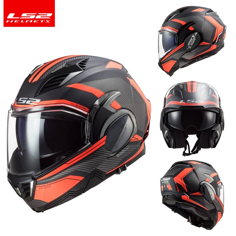 Original LS2 FF900 motorcycle helmet 180 degrees back somersault