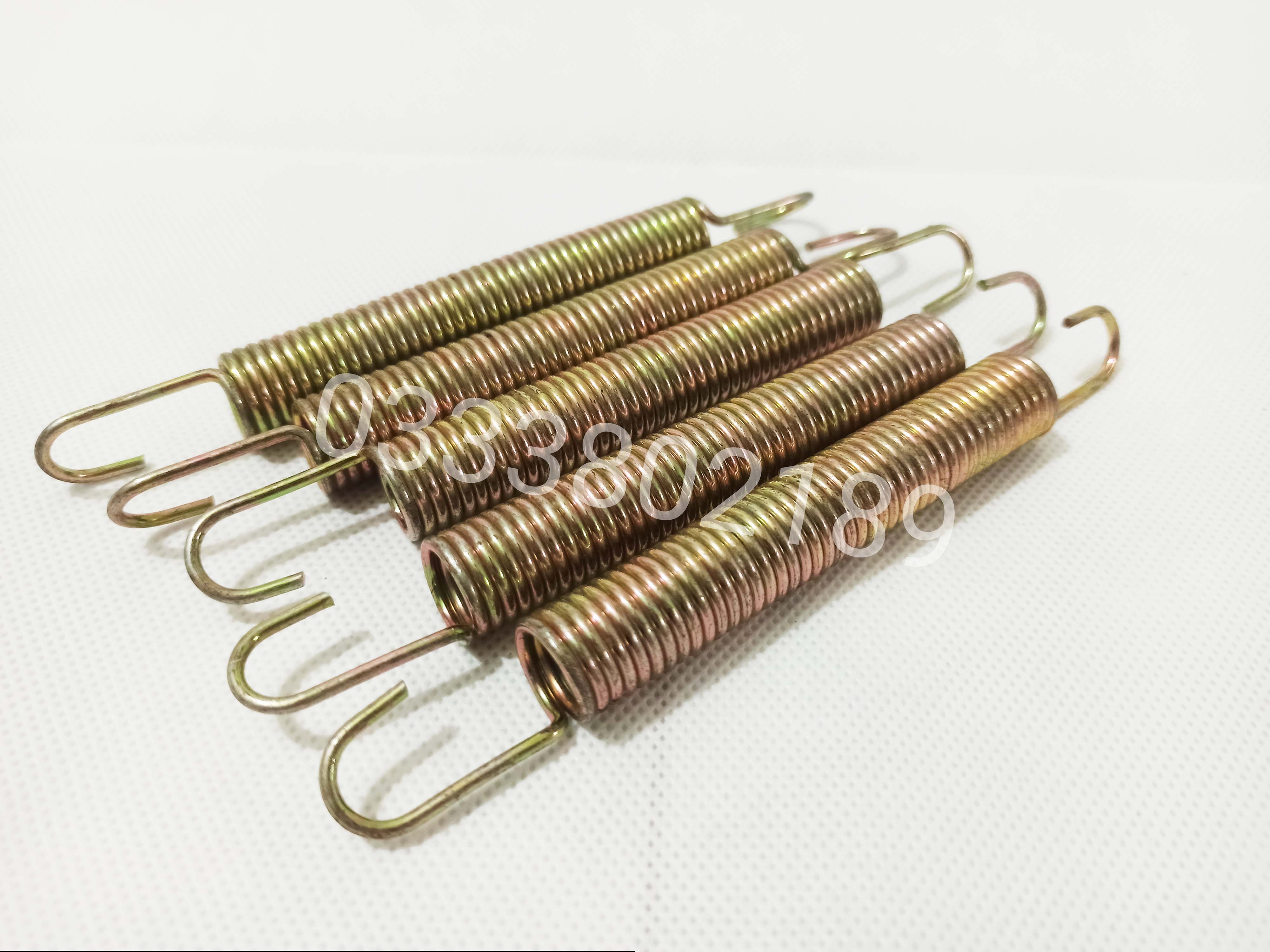 Lò xo kéo 2 đầu móc sợi thép 2mm.