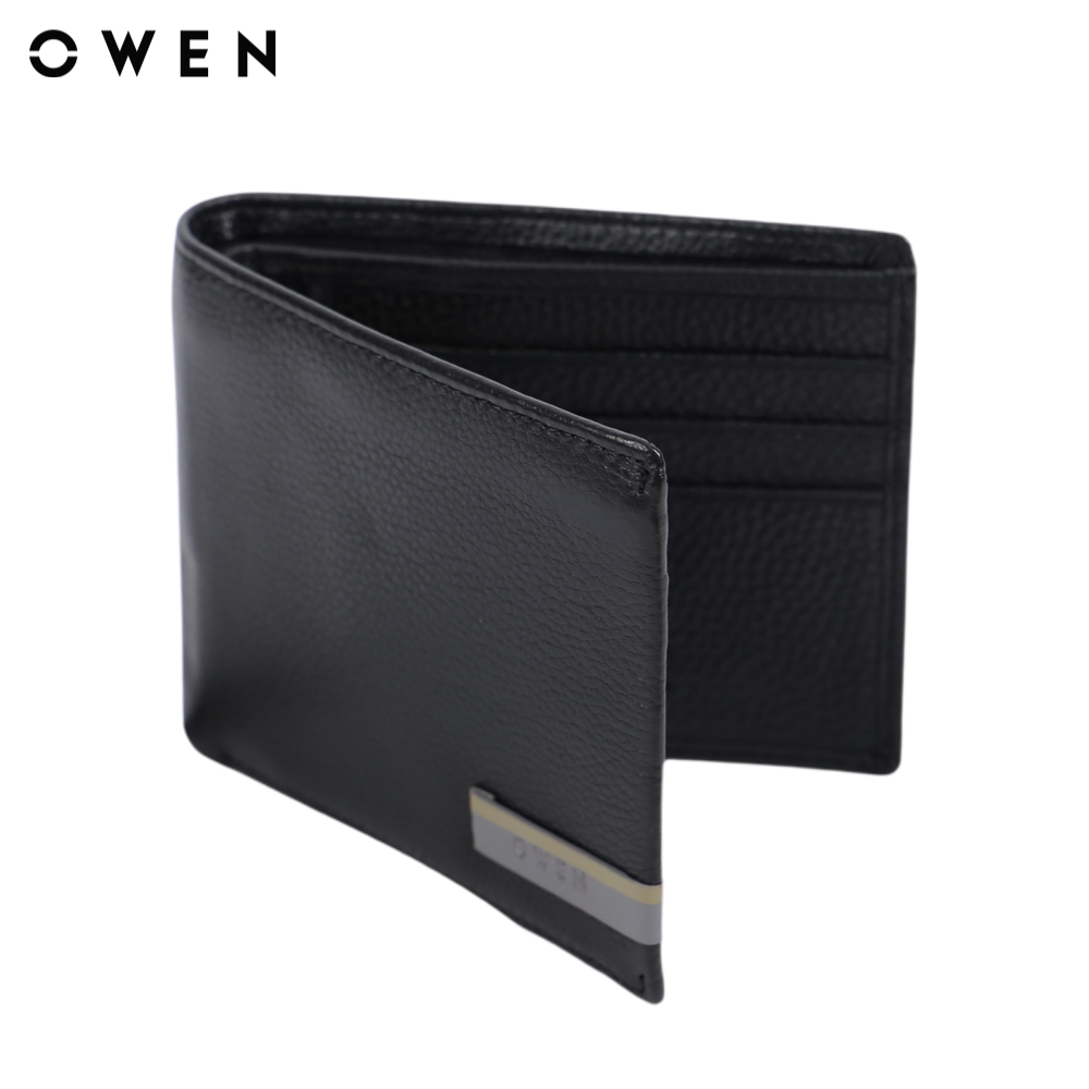 OWEN - Ví da  VID220561 màu Đen chất liệu 100% Leather