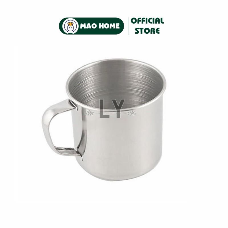 Ca uống nước inox 7cm có quai, ly, cốc làm đá đa năng