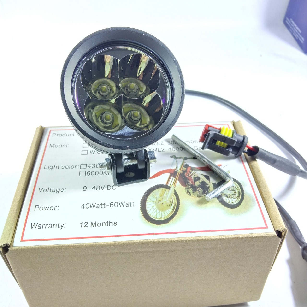 đèn trợ sáng l4x kính tím TẶNG FULL PHỤ KIỆN