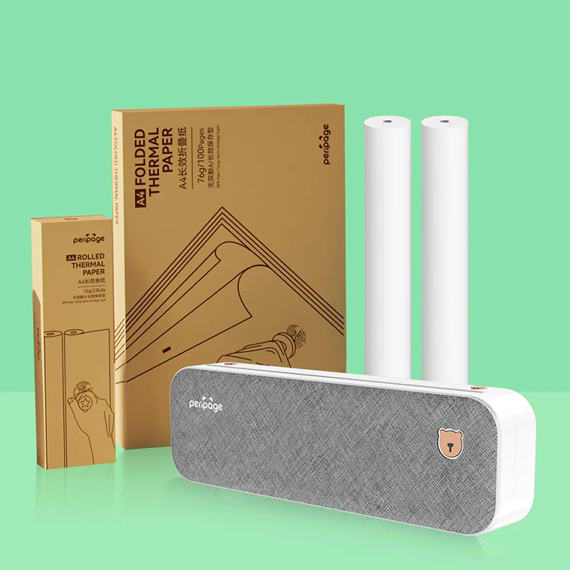 A4 Roul Paper Peripage A4 Thermal Paper Roll Folded For A40 Printer Printing Quick ...