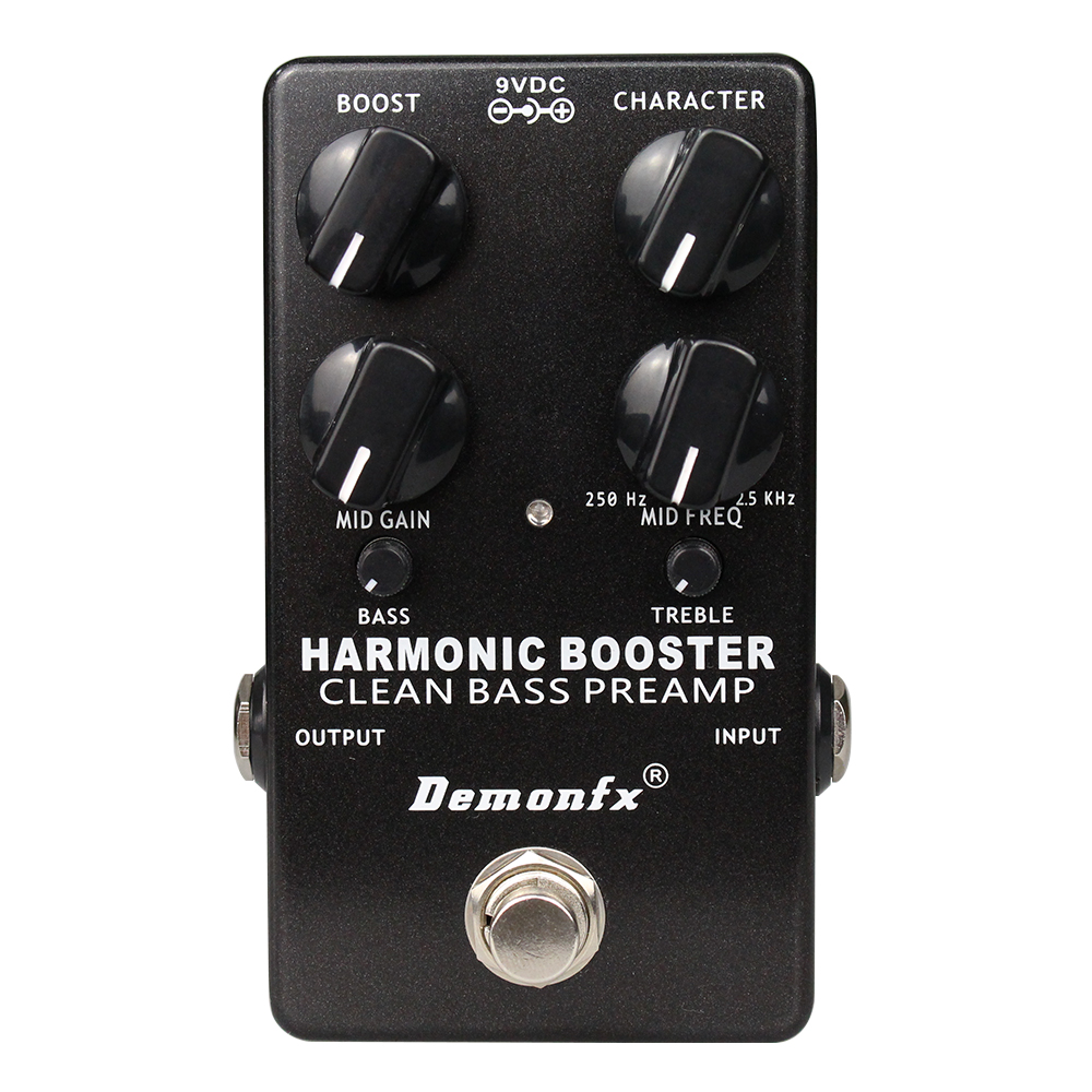 Demonfx NEW Harmonic Booster Clean Boost Preamp Bass Effect Pedal ...