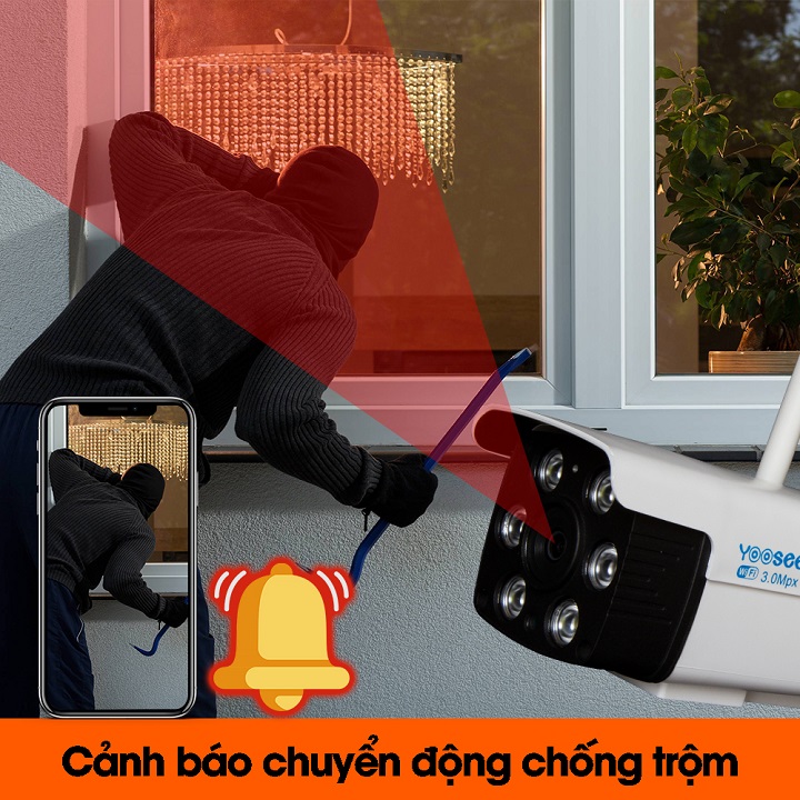 Camera Ngoài Trời 2.0 Yoosee Chống Nước Đàm Thoại 2 Chiều