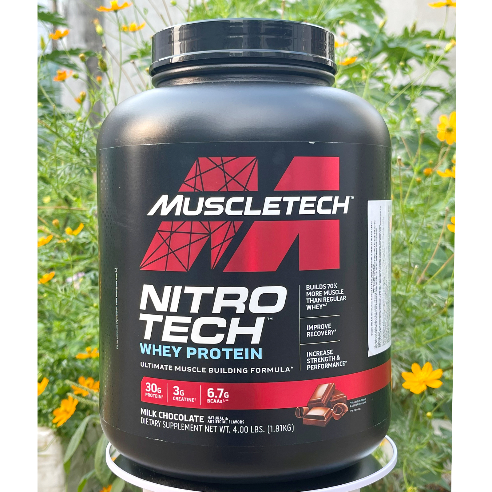 Tặng bao tay và bình sữa tăng cơ cao cấp whey protein nitro tech của - ảnh sản phẩm 7