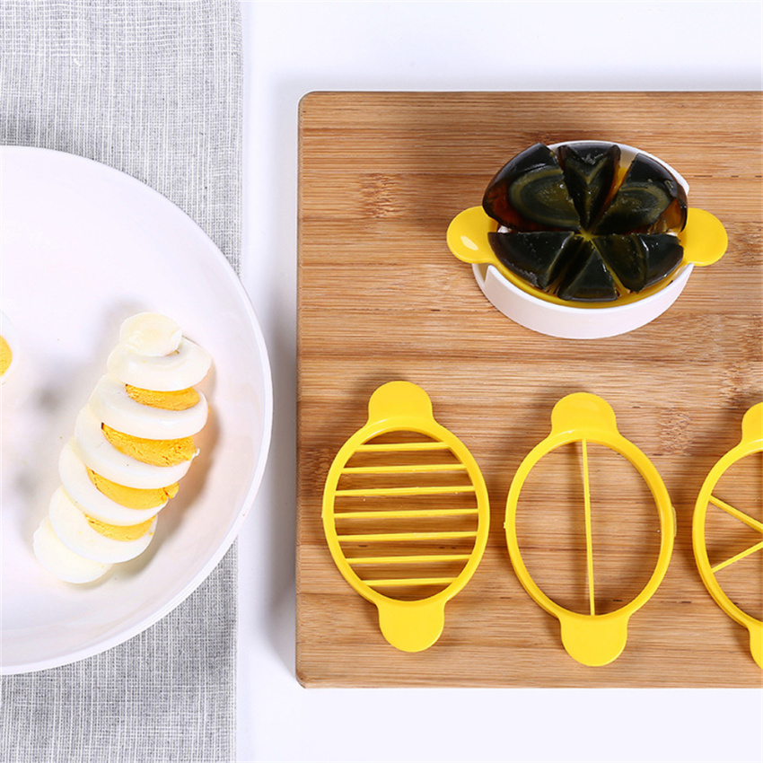 Eggs Slicer Cutter Egg Cooking Tools Multifunctional Egg Cutter Mold Cutter Artifact Gadgets Kitchen Manual Egg Slicer