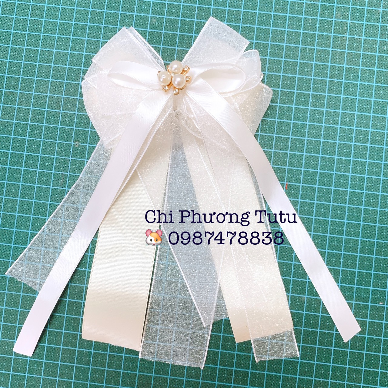 Cài tóc nơ tiểu thư
