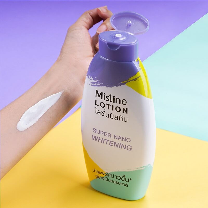 Mistine Super Nano Whitening Lotion 400 ml. MISTINE SUPER NANO (sữa dưỡng trắng, kem dưỡng da hào quang, sữa dưỡng thể)
