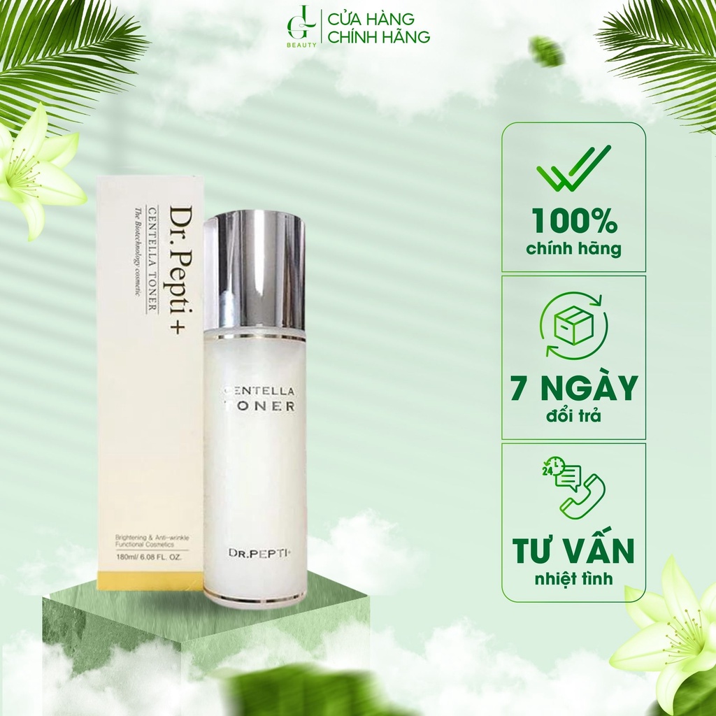Nước hoa hồng dưỡng da căng bóng dr.pepti centella toner 180ml