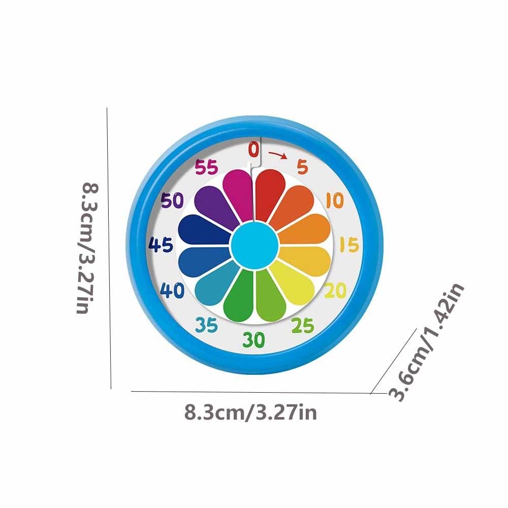 Multifunctional Mechanical Visual Timer Magnetic Self Discipline Kitchen Cooking Timer 60 Minutes Timer Reminder Countdown Alarm Clock Learning. 