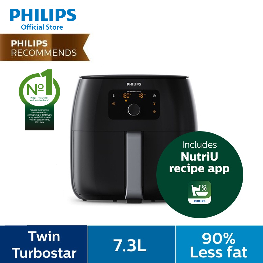 PHILIPS 7.3L Digital Airfryer XXL Twin TurboStar 10in1 HD9654/91