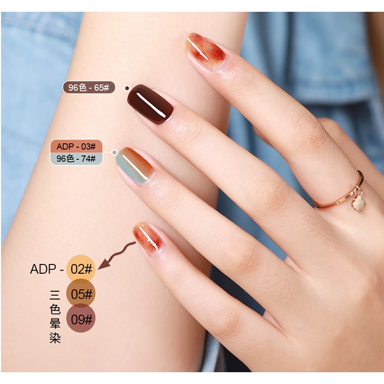 Sơn gel AS mã ADP - màu thạch | chai đỏ 15ml