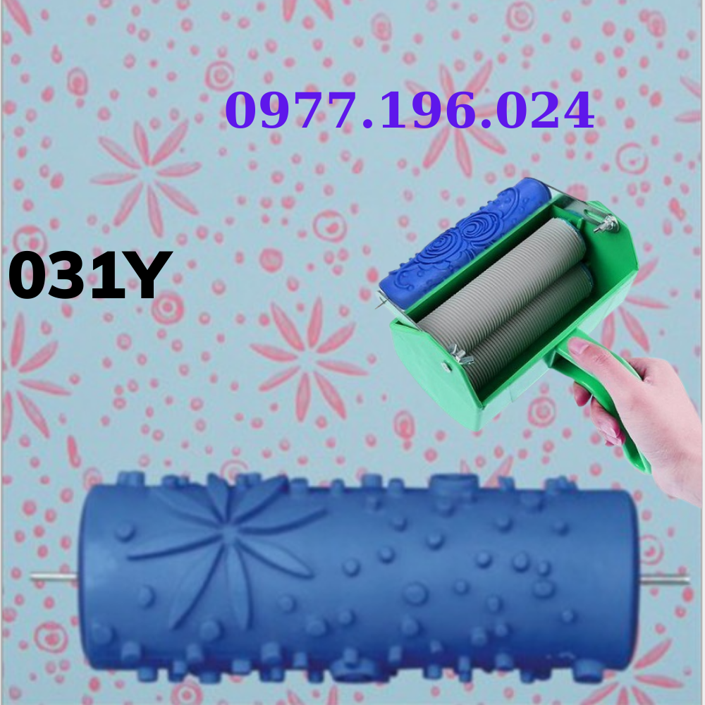 Bộ cọ lăn sơn hoa văn ( gồm khay lăn và con lăn )