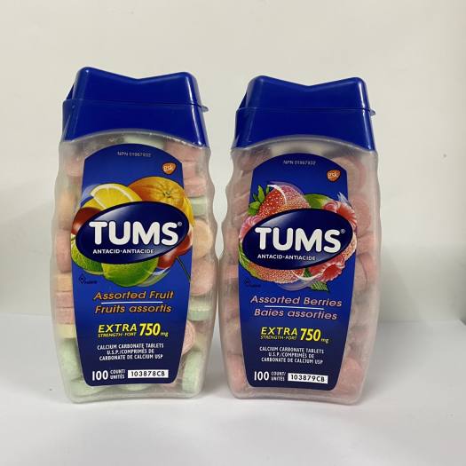 Kẹo Ngậm Tums Extra Strength 750 ( 100 viên)