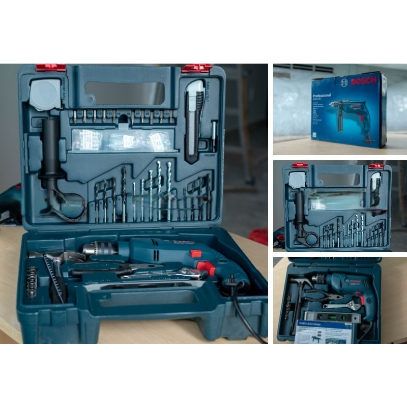 Máy khoan động lực cầm tay Bosch GSB 550, công suất 550W, chuyển đổi chế độ linh hoạt - Kết Nối Tiêu Dùng