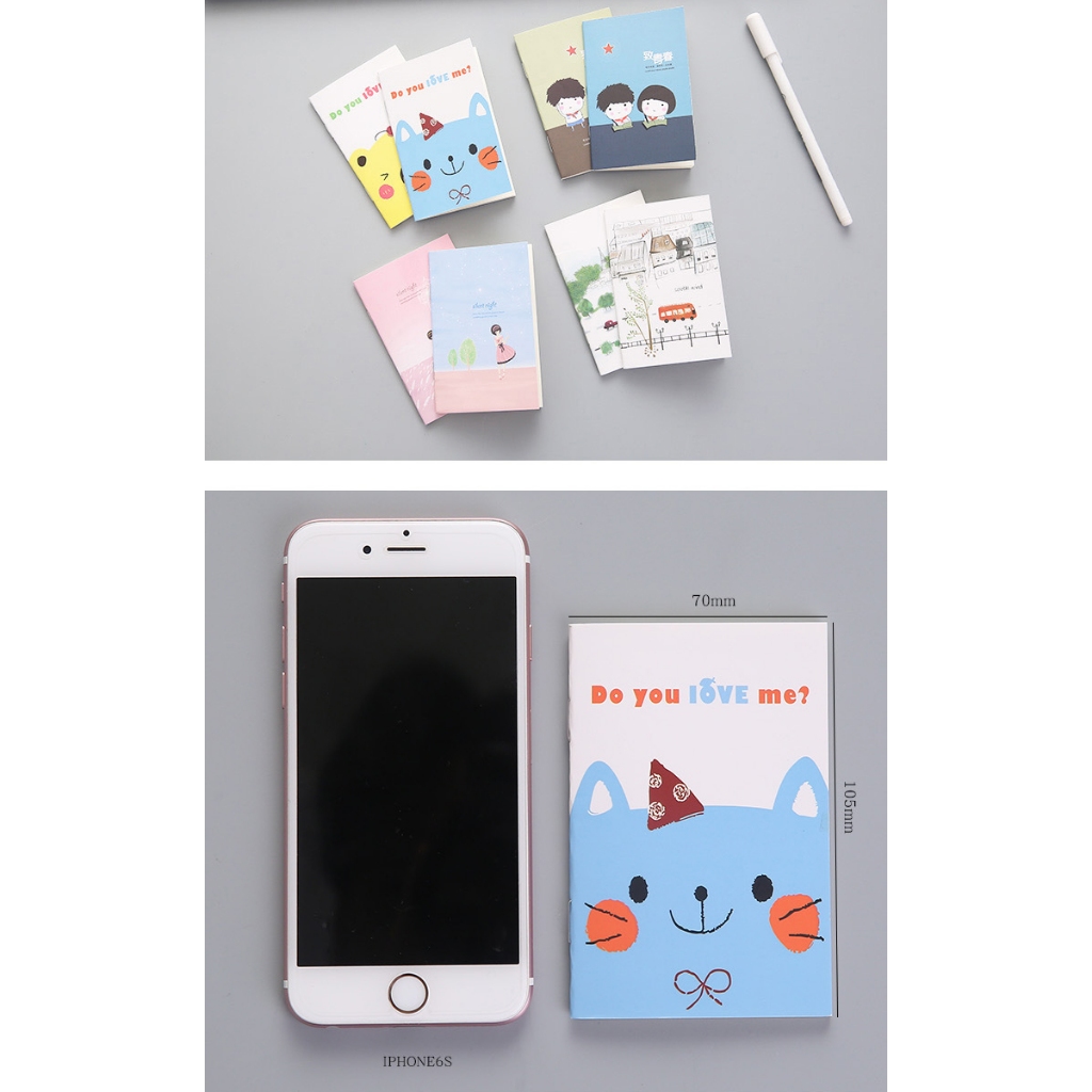 COMBO 5 Sổ Tay Mini Xinh Xắn Nhỏ Gọn