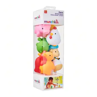 munchkin farm bath toys