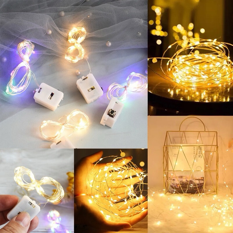 Đèn đom đóm 1m(đèn vàng)-2m(7màu) bảo châu