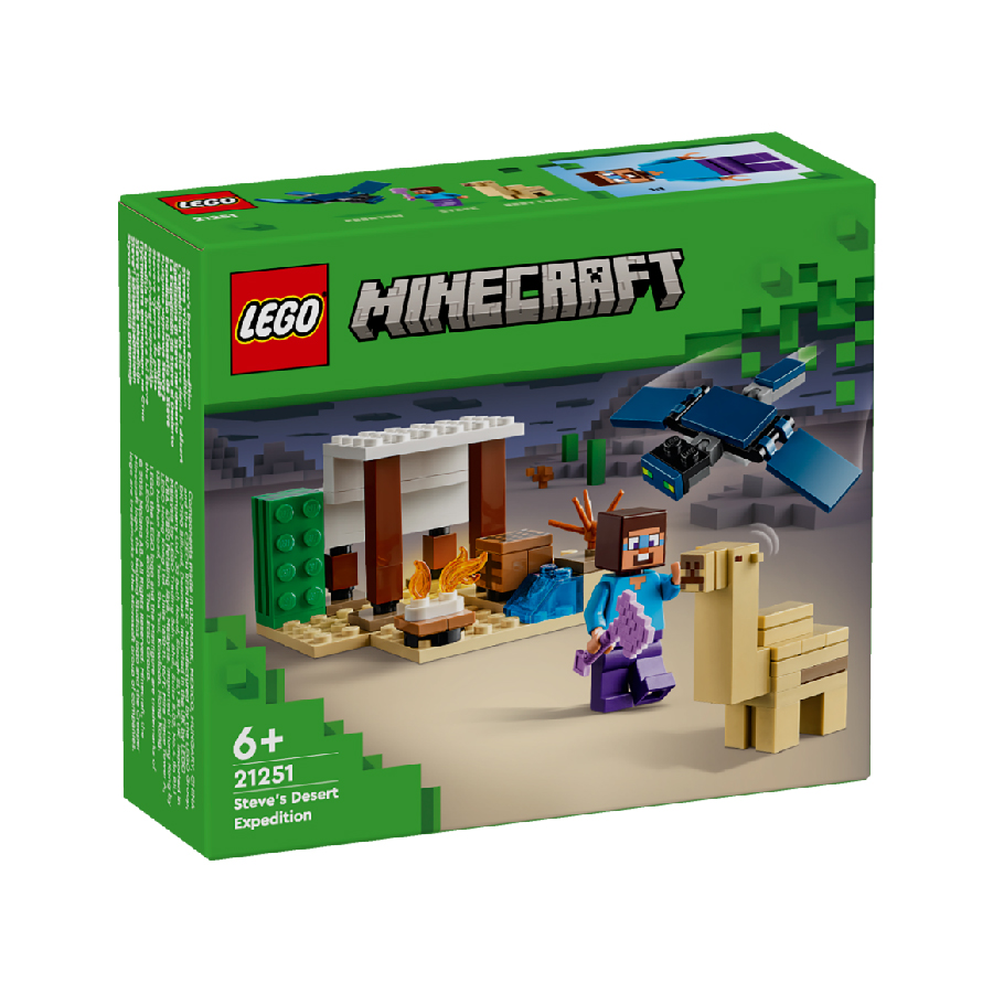 Đồ chơi lắp ráp chuyến thám hiểm đền thờ sa mạc của steve lego minecraft 21251