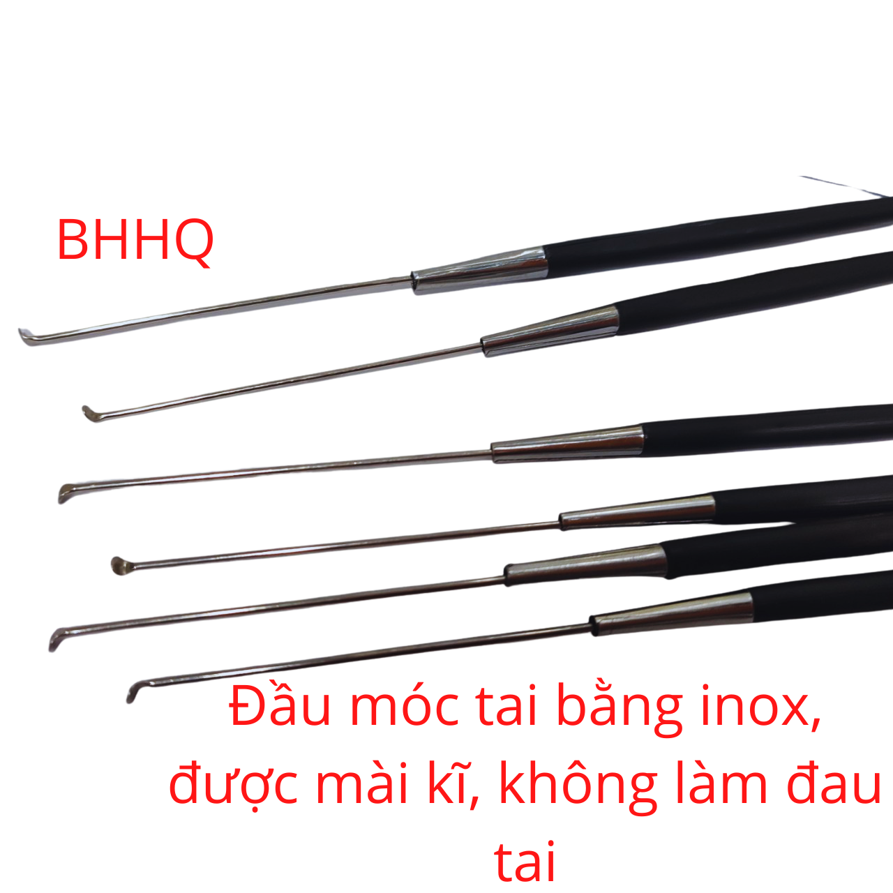 Combo 10 cây móc ráy tai cán đen cao cấp Thanh Sơn.