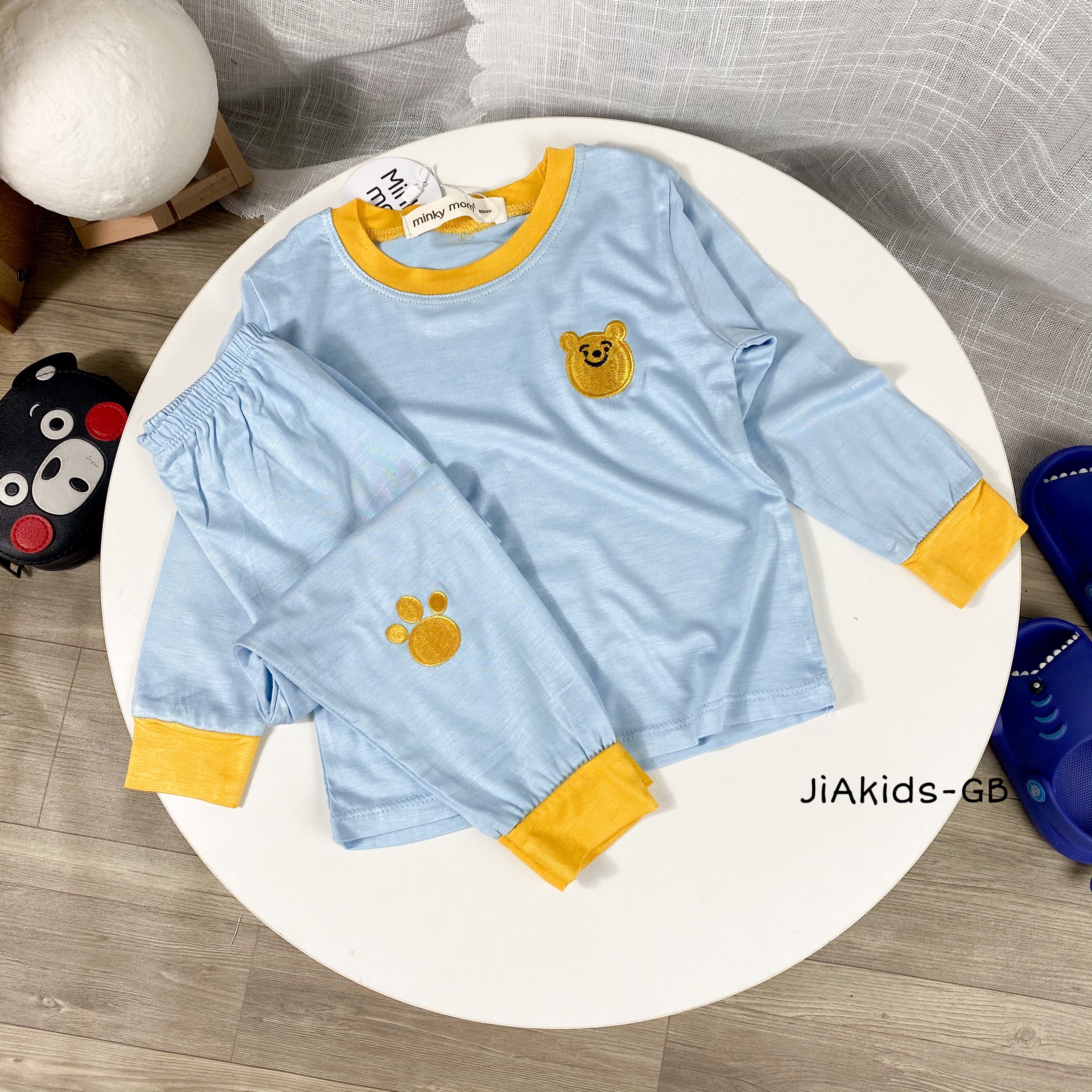 [Bé 6 đến 27kg] Bộ dài tay vải thun lạnh mềm mịn hiệu Minky Mom cho bé trai, bé gái (có size đại)