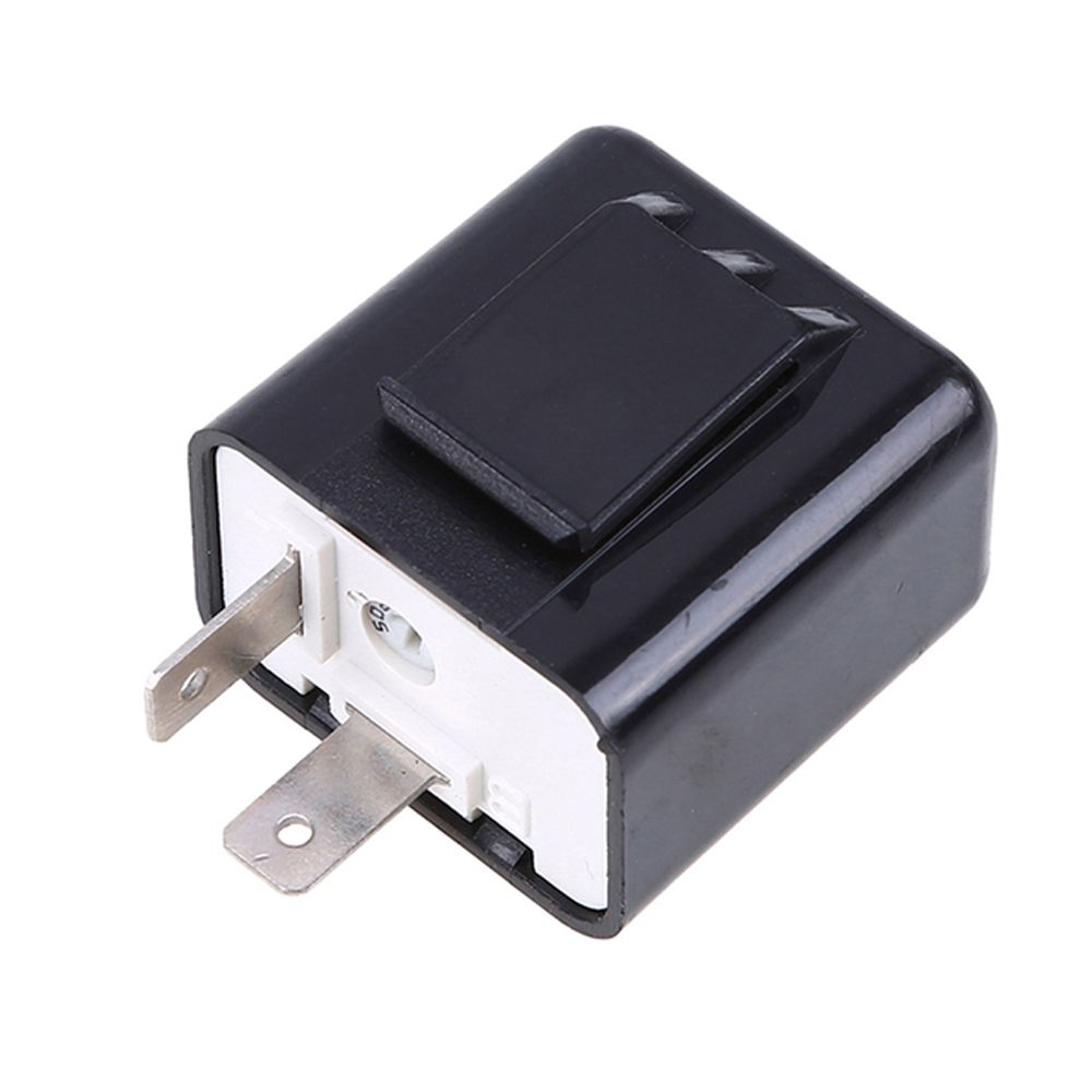 FAKA Adjustable Frequency Motorbike Fix Indicator Turn Light 2 Pin 12V Flash Relay Turn Signal Flasher LED Flasher Motorcycle Flasher