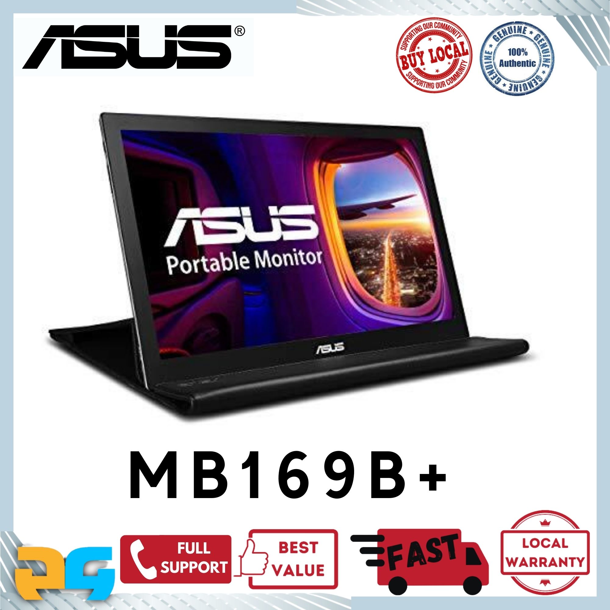 ASUS モバイルモニタ MB169B+ ASUS エイスース MB169 B+モバイル