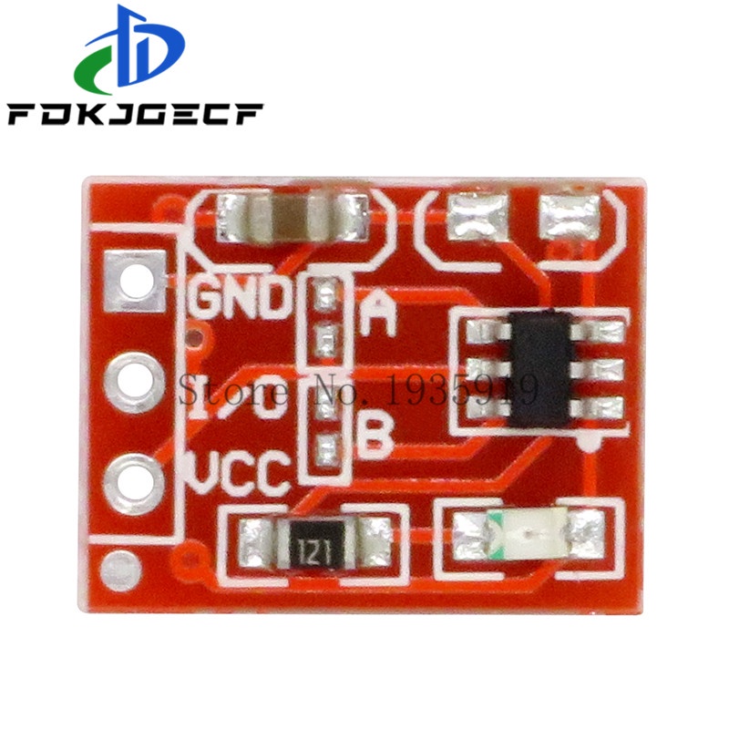 5PCS TTP223 Touch button Module Capacitor type Single Channel Self Locking Touch switch sensor integrated circuit