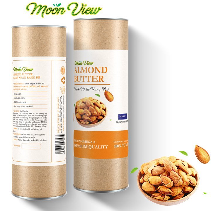 Hũ 450g Hạnh nhân rang bơ – giòn thơm vị bơ, Hàng chuẩn Mỹ