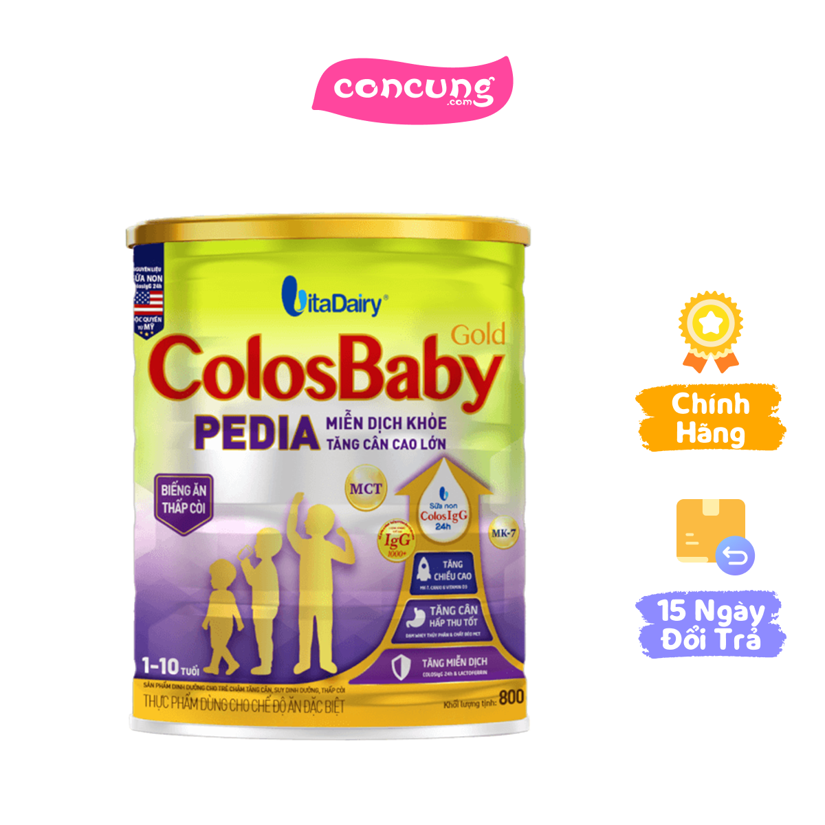 Sữa colosbaby gold pedia 800g