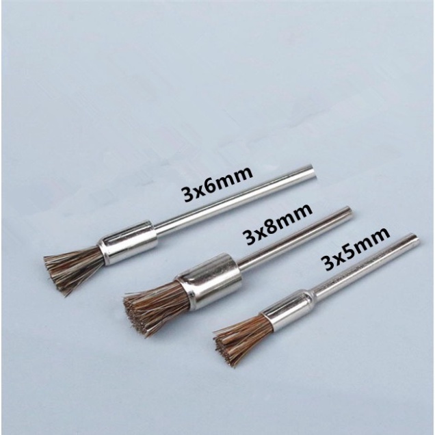 Bộ 7 bàn chải lông ngựa mini cán 3mm