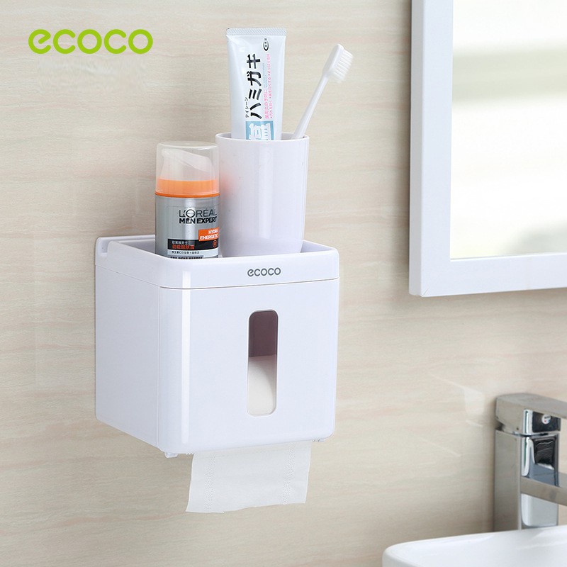 Hộp đựng giấy vệ sinh đa năng ECOCO mẫu mới
