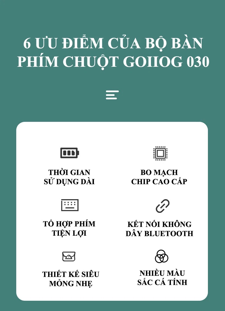 Bàn phím Bluetooth không dây TẶNG chuột không dây