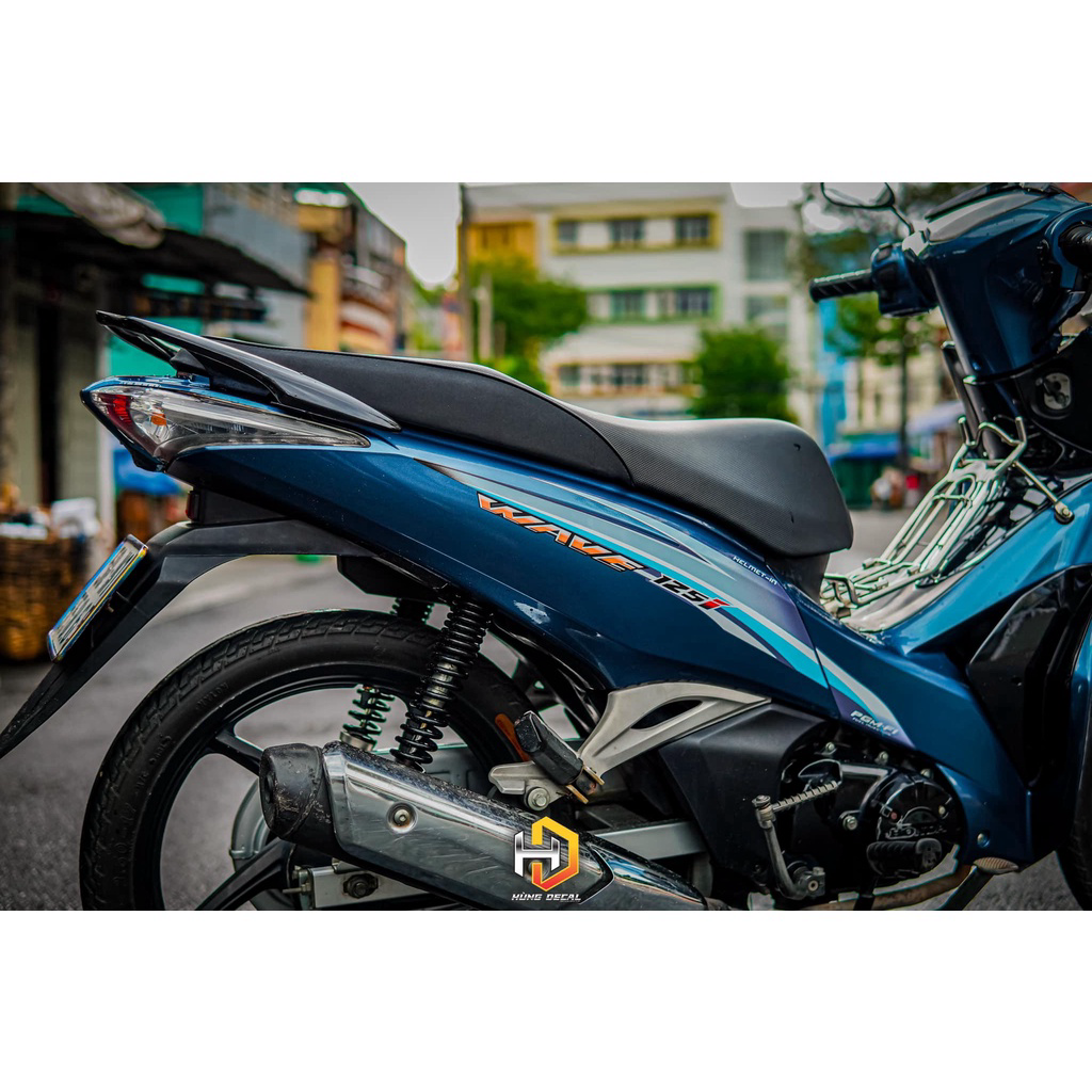 [FreeShip] [] Tem rời Wave 125i - Mẫu xanh bạc