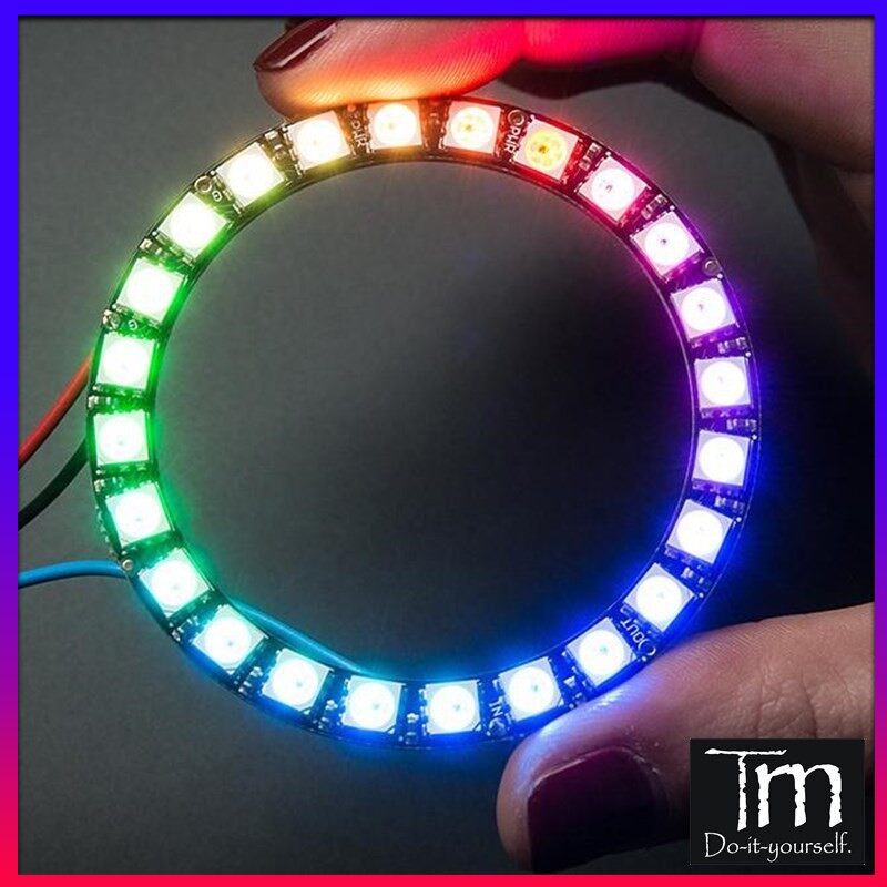 Led hiển thị ws2812 nhẫn neopixel rgb 12/16/24 led