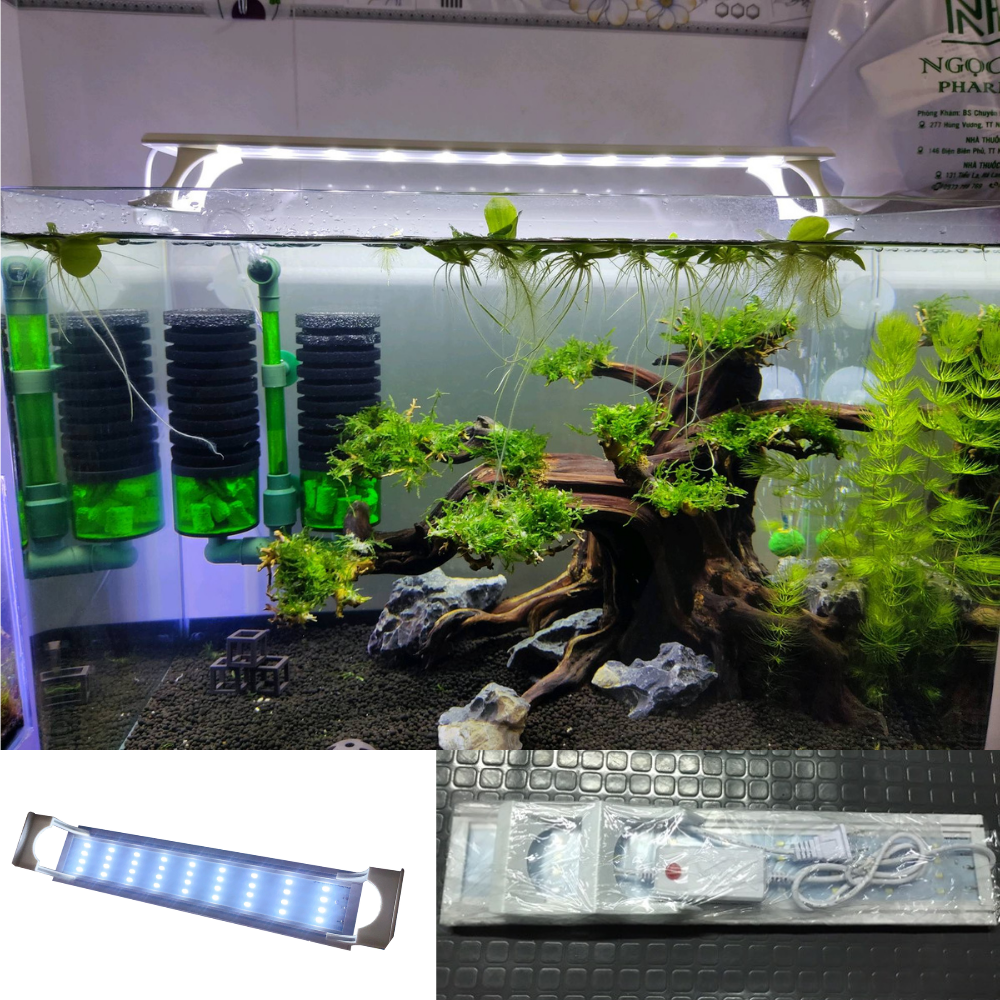 Đèn bể cá THỦY SINH với 4 dãy led cho bể cá thủy sinh