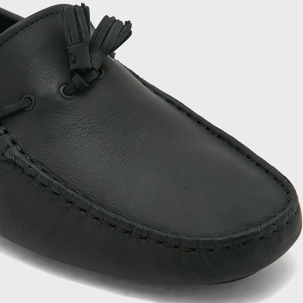 [FreeshipMAX] Giày lười nam Lacoste Piloter Tassel 0121 - Đen