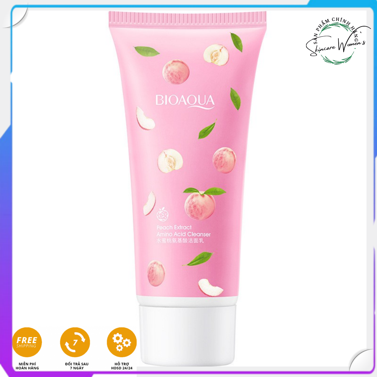 Sữa Rửa Mặt ĐÀO TƯƠI BIOAQUA