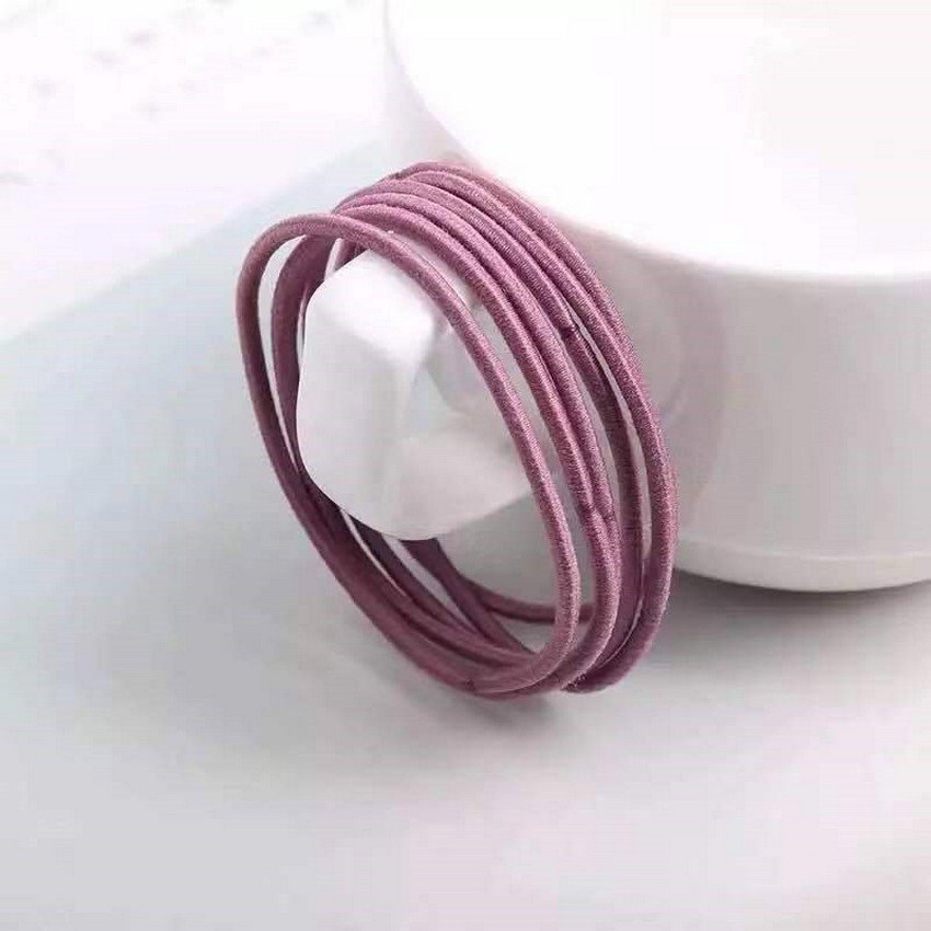 Dây buộc tóc T001 - (size 4,5cm-túi 50 dây) - Phụ kiện tóc Hàn Quốc cao cấp  Sovavi