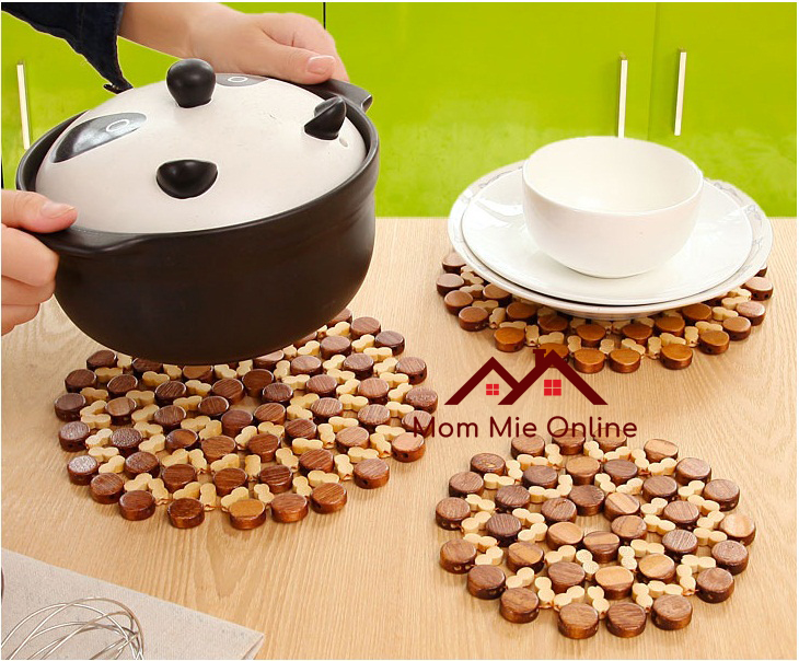 [HCM] Miếng lót nồi bằng gỗ cách nhiệt - I003
