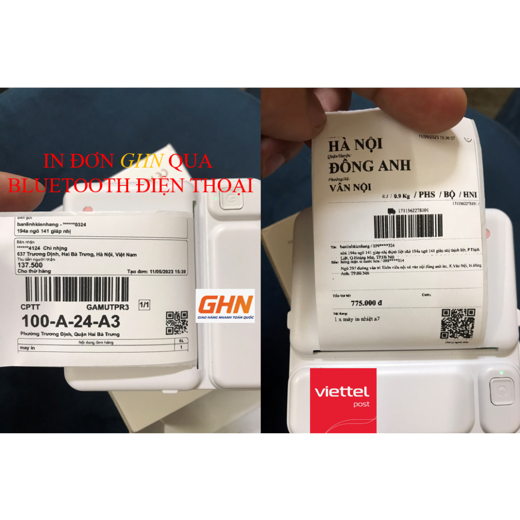 Máy In Nhiệt Mini Bluetooth, in ảnh
