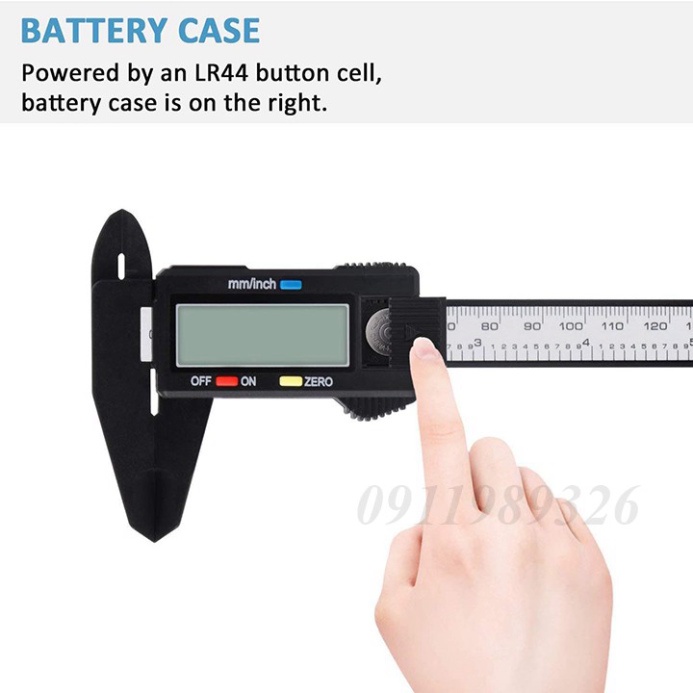 Thước kẹp điện tử 150mm ❤️freeship❤️ thước cặp điện tử có hộp nhựa bảo vệ