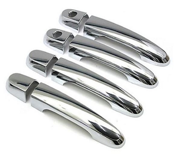 Bộ ốp tay nắm cửa, hõm cửa xe Toyota Vios 2014- 2015- 2016- 2017 mạ crom ( 8 chi tiết )