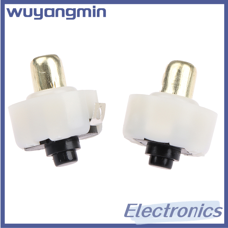 Wuyangmin 2Pcs 17mm LED Flashlight Push Button Switch ON OFF Electric Torch Tail Switch